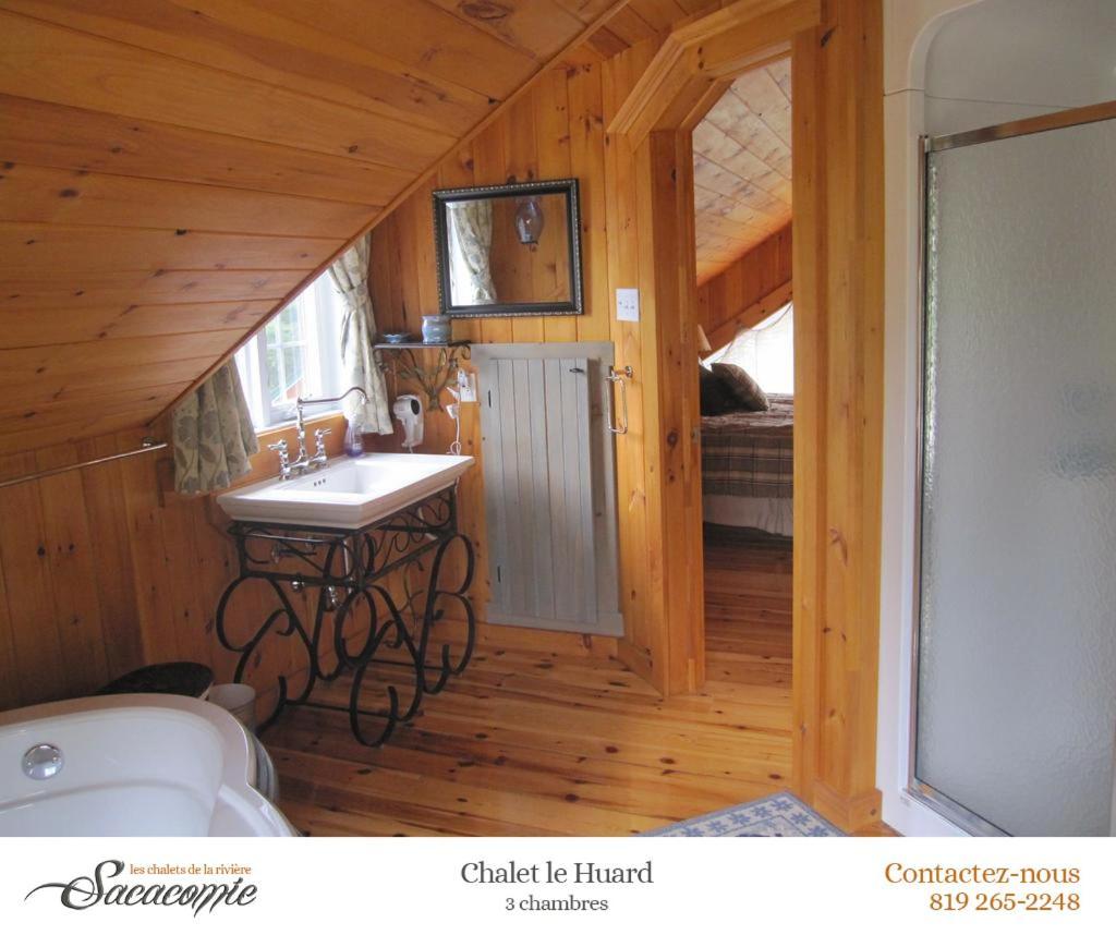 상트-알렉시-데-몽 Chalets De La Riviere Sacacomie 빌라 외부 사진