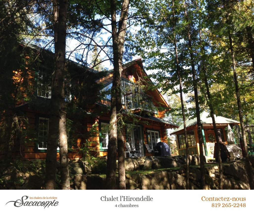 상트-알렉시-데-몽 Chalets De La Riviere Sacacomie 빌라 외부 사진
