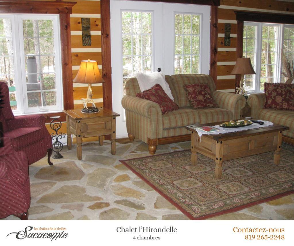 상트-알렉시-데-몽 Chalets De La Riviere Sacacomie 빌라 외부 사진
